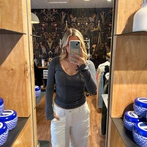 Project Social T Opal Ruched Side Long Sleeve